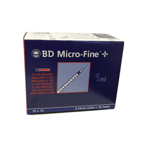 BD Micro-Fine+ U100 insulinspr&oslash;jter 1 ml 324827
