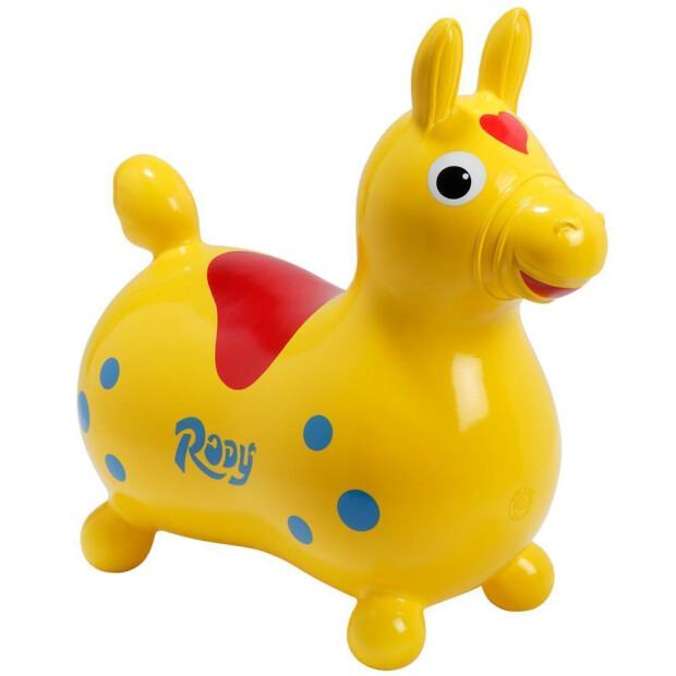 Hoppende og springende dyr Rody gul