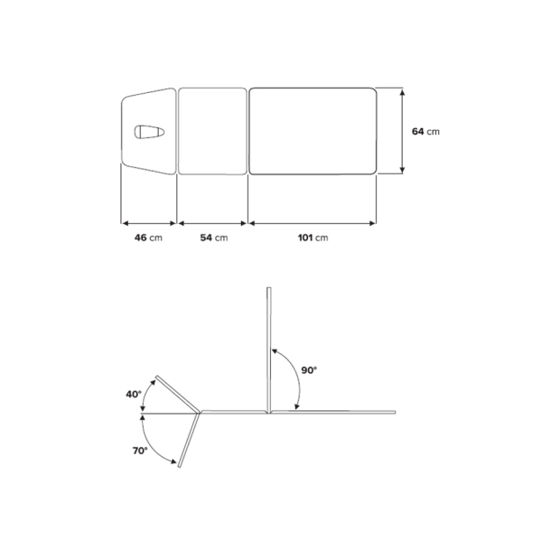 CHATTANOOGA® GALAXY - 3-delt liggeflade