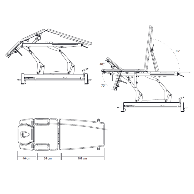 CHATTANOOGA® MONTANE ANDES - 7-delt liggeflade