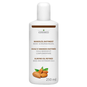 Raffineret mandelolie, 250 ml flaske