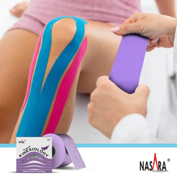 Nasara kinesiologisk tape 5 cm x 5 m