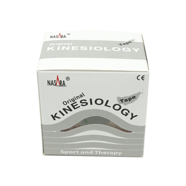 Nasara Kinesiologi Tape 5cm x 5m Hvid