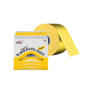 Nasara Kinesiologi Tape 5cm x 5m Gul