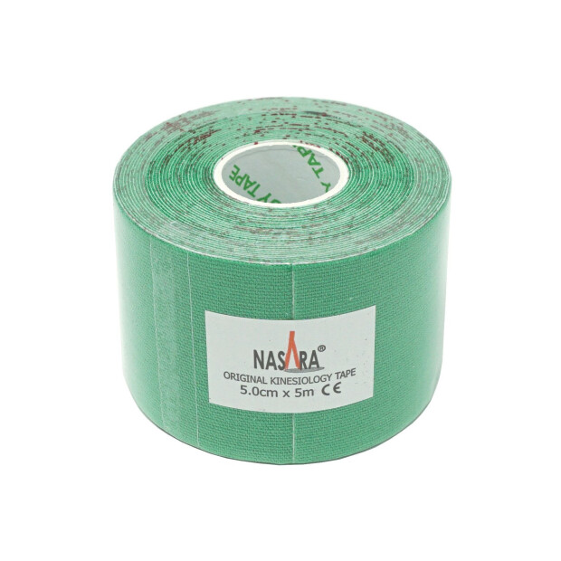 Nasara Kinesiologi Tape 5cm x 5m Grøn