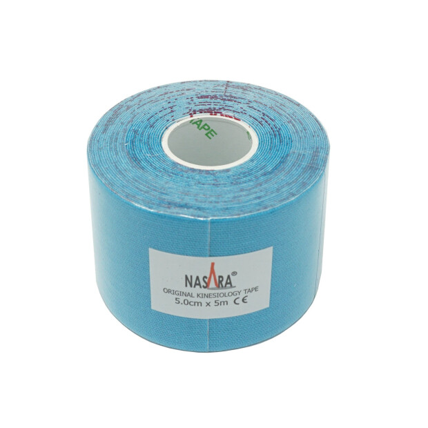 Nasara Kinesiologi Tape 5cm x 5m Blå
