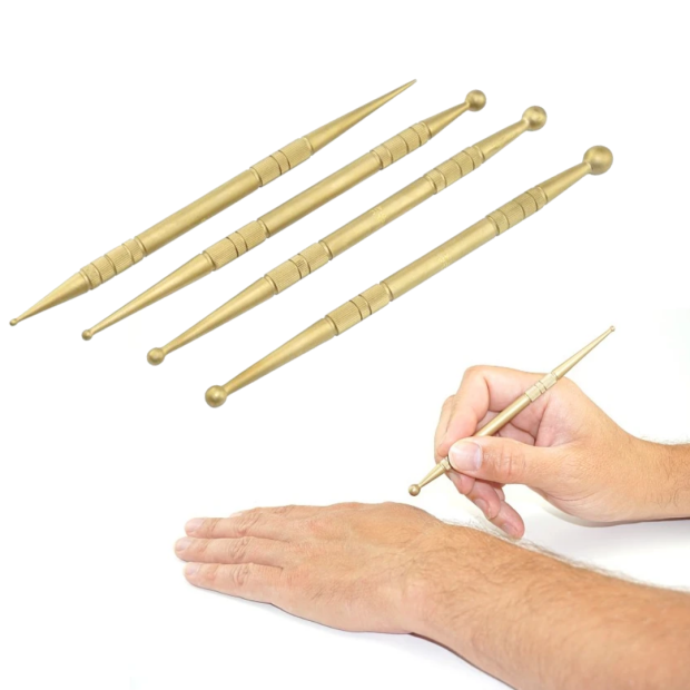 Therastar® Massagepinde i messing