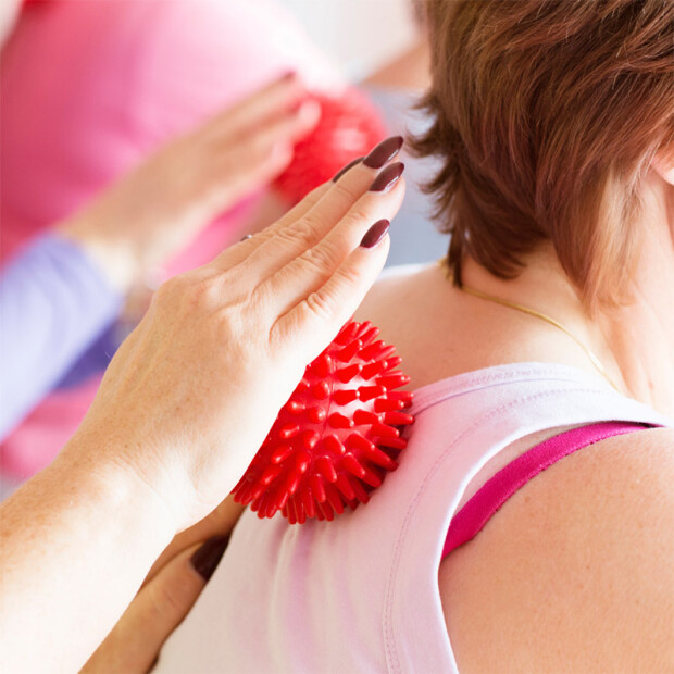 Theralino® Pindsvinebold 6-delt sæt, massagebold, noppebold, pindsvinebolde