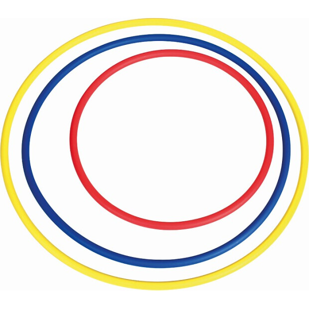 Gymnastikbøjle, 75 cm, gul