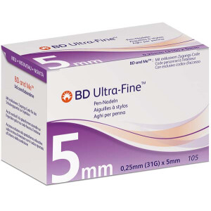 BD Ultra-Fine 0,25x5mm 31G Penn-n&aring;le REF 320522,...