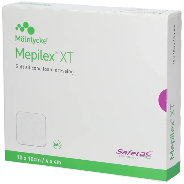 MEPILEX XT 10X10CM, 5 stk.