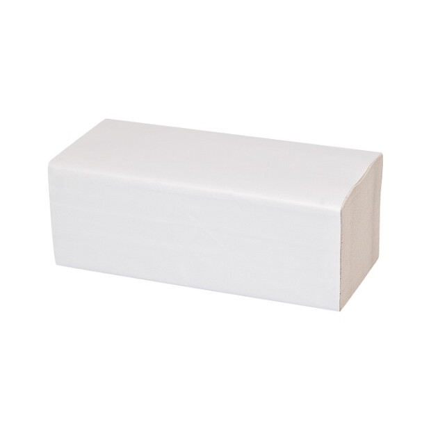 2-lags foldede håndklæder, hvide 21 x 23,5 cm, 3.200 ark