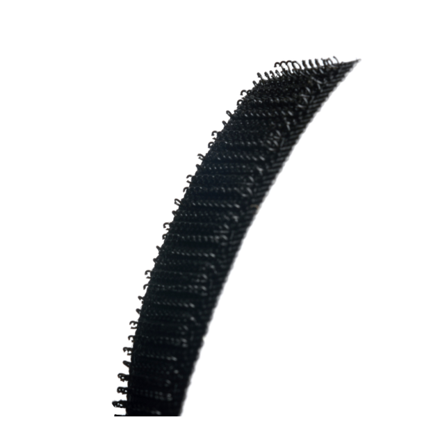 Hook-bånd 5,0 cm x 25 m sort