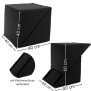 Therastar® Justerbar intervertebral disc cube sort 45 x 50 x 50-75 cm