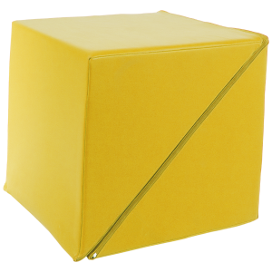 Justerbar diskterning gul 45 x 50 x 50-75 cm