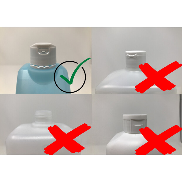 Doseringspumpe til 350 ml / 500 ml / 1 liters flasker