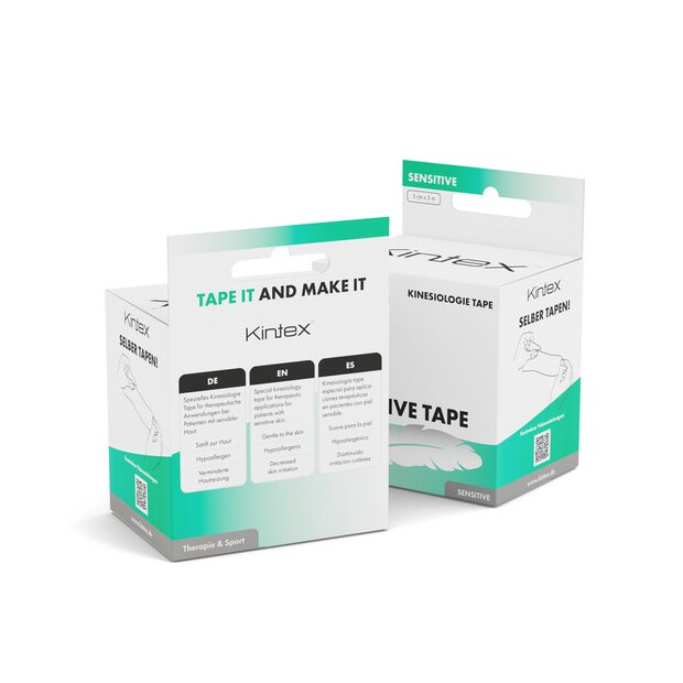 Kintex Kinesiologi Tape Sensitive 5cm x 5m grøn