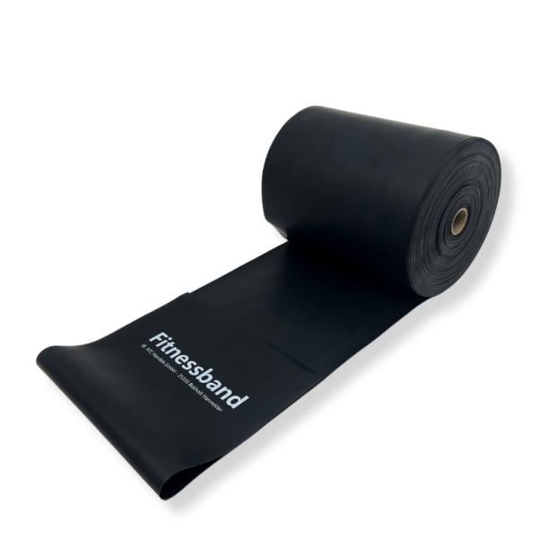 Gymnastika® Fitnessbånd ekstra tungt, sort 25 m