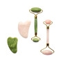 Therastar® Jade/Rose Quartz Roller & Gua Sha Stone Set