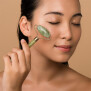 Therastar® Jade/Rose Quartz Roller & Gua Sha Stone Set
