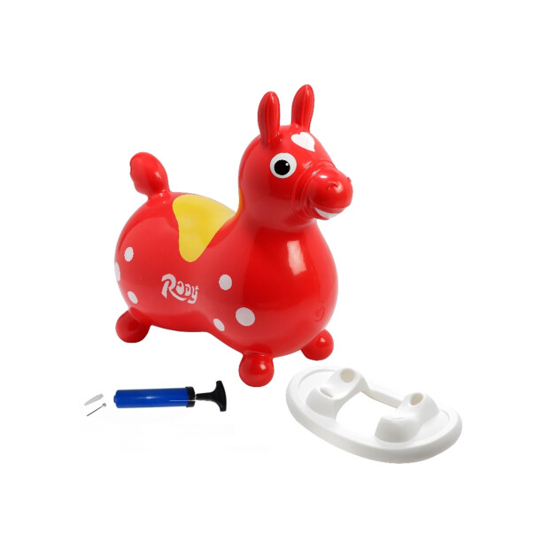 Rody komplet sæt inkl. gynge + pumpe rød