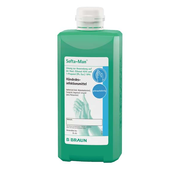 B. Braun Softa-Man® hånddesinfektionsmiddel 500 ml - flaske