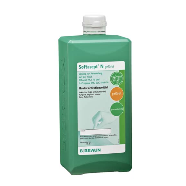 B. Braun Softasept® N farvet huddesinfektionsmiddel 1000 ml - flaske