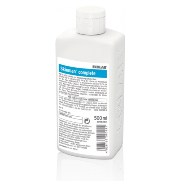 ECOLAB Skinman™ komplet hånddesinfektionsmiddel 500 ml - flaske