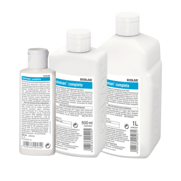 ECOLAB Skinman™ komplet hånddesinfektionsmiddel 500 ml - flaske