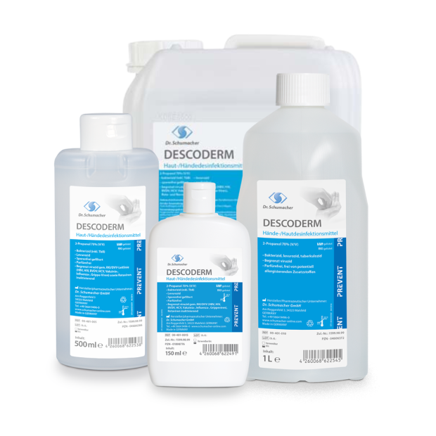 Dr. Schumacher DESCODERM hånd- og huddesinfektionsmiddel 500 ml - flaske
