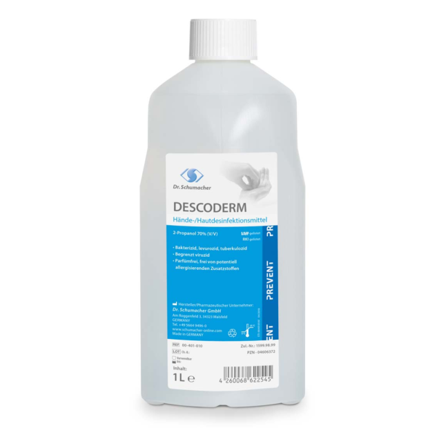 Dr. Schumacher DESCODERM hånd- og huddesinfektionsmiddel 1000 ml - flaske