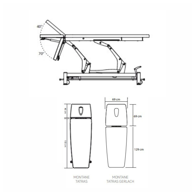 CHATTANOOGA® MONTANE TATRAS - 2-delt liggeflade