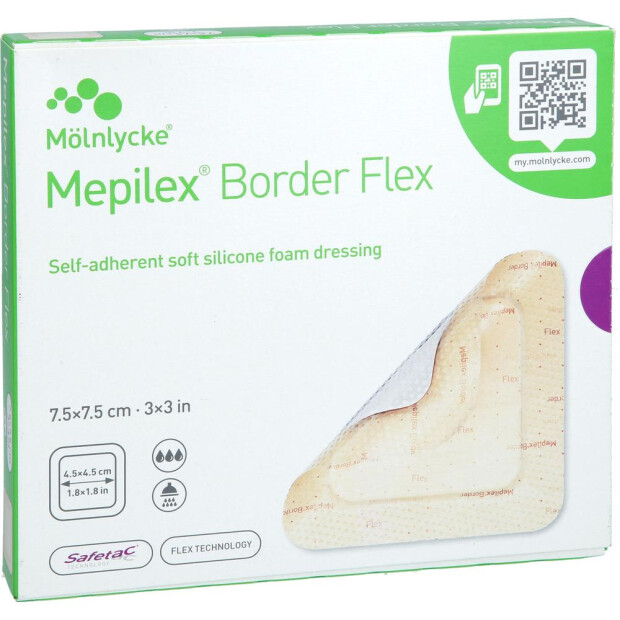 Mepilex Border Flex 7,5x7,5 cm 5 St