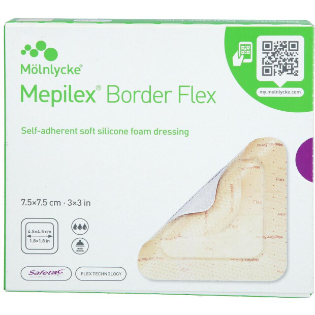 Mepilex Border Flex 7,5x7,5 cm 5 St