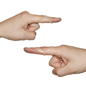 Oval 8 trepunkts fingerskinne transparent