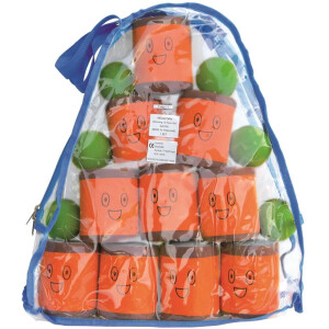 Kastespil med dåse af skum