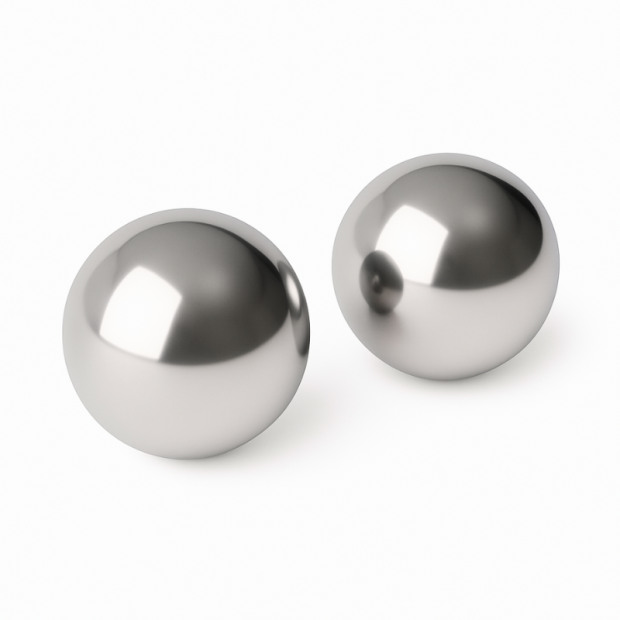 Therastar® QiGong-kugler i metal, sølv, 1 par