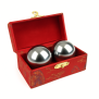 Therastar® QiGong-kugler i metal, sølv, 1 par