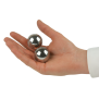 Therastar® QiGong-kugler i metal, sølv, 1 par