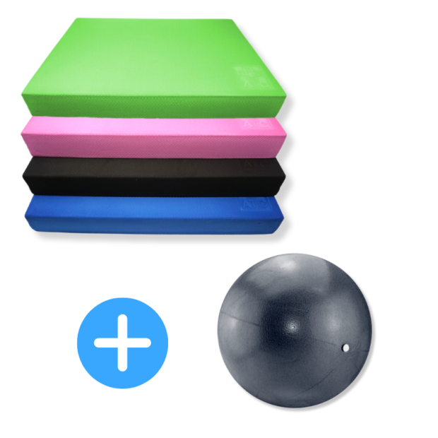 Balance Pad inkl. blødt pilates- og yogabold-sæt