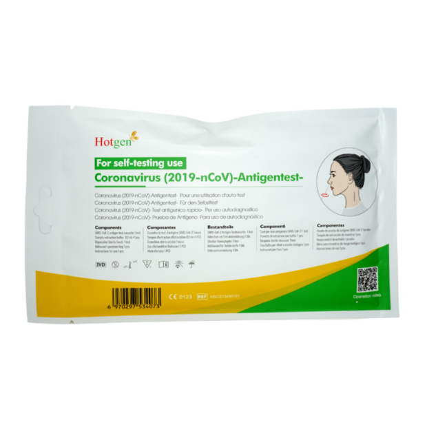 BBD 10/2026 Hotgen Novel COVID-19 Antigen Corona Self Test (CE0123),1 stk.