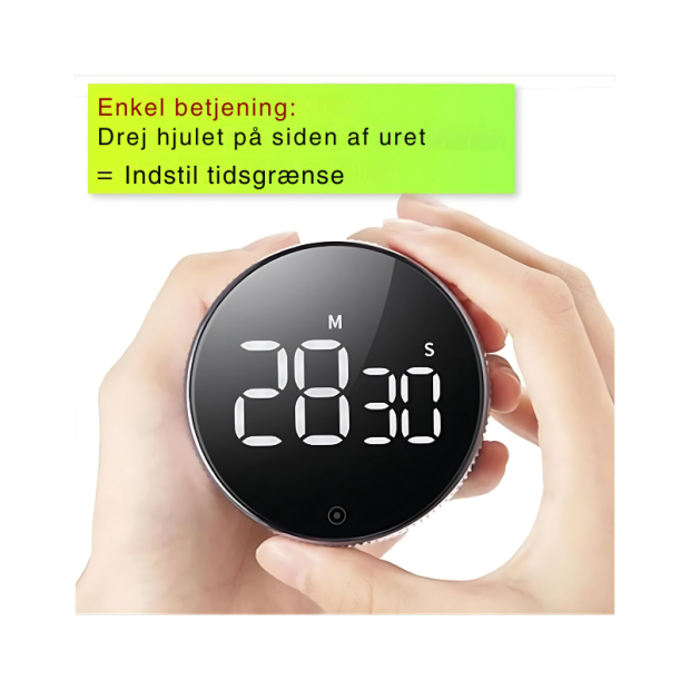 Tidsur "Digi-Disc" med drejefunktion