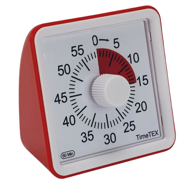 TimeTEX tidsur »lydløs« compact