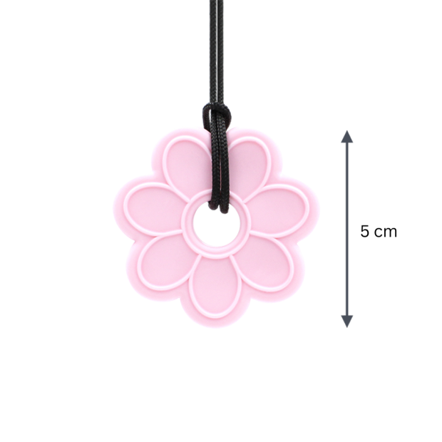 ARK Flower Kaukette in Pink mit schwarzer Sicherheitskordel