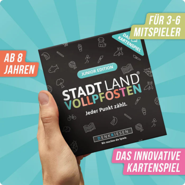 Stadt Land Vollpfosten® kortspil Junior Edition