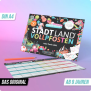 Stadt Land Vollpfosten® A4 spilleblok Junior Edition