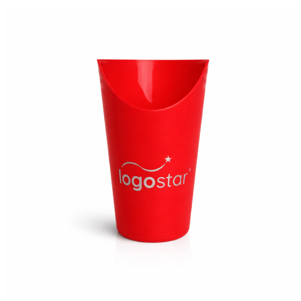 Logostar® drikkebæger med næseudskæring i farve
