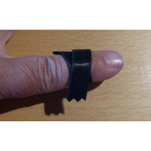 One-Wrap 10 mm sort velours + hook 25m