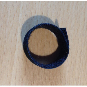 One-Wrap 10 mm sort velours + hook 25m