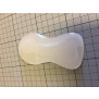 Carpal Pad w/adhesive, 110 x 55mm, hvid, 1 stk.
